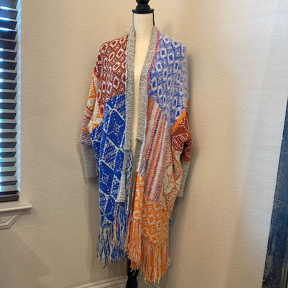 Free People At Dawn Poncho. Size XS/S. Multicolor